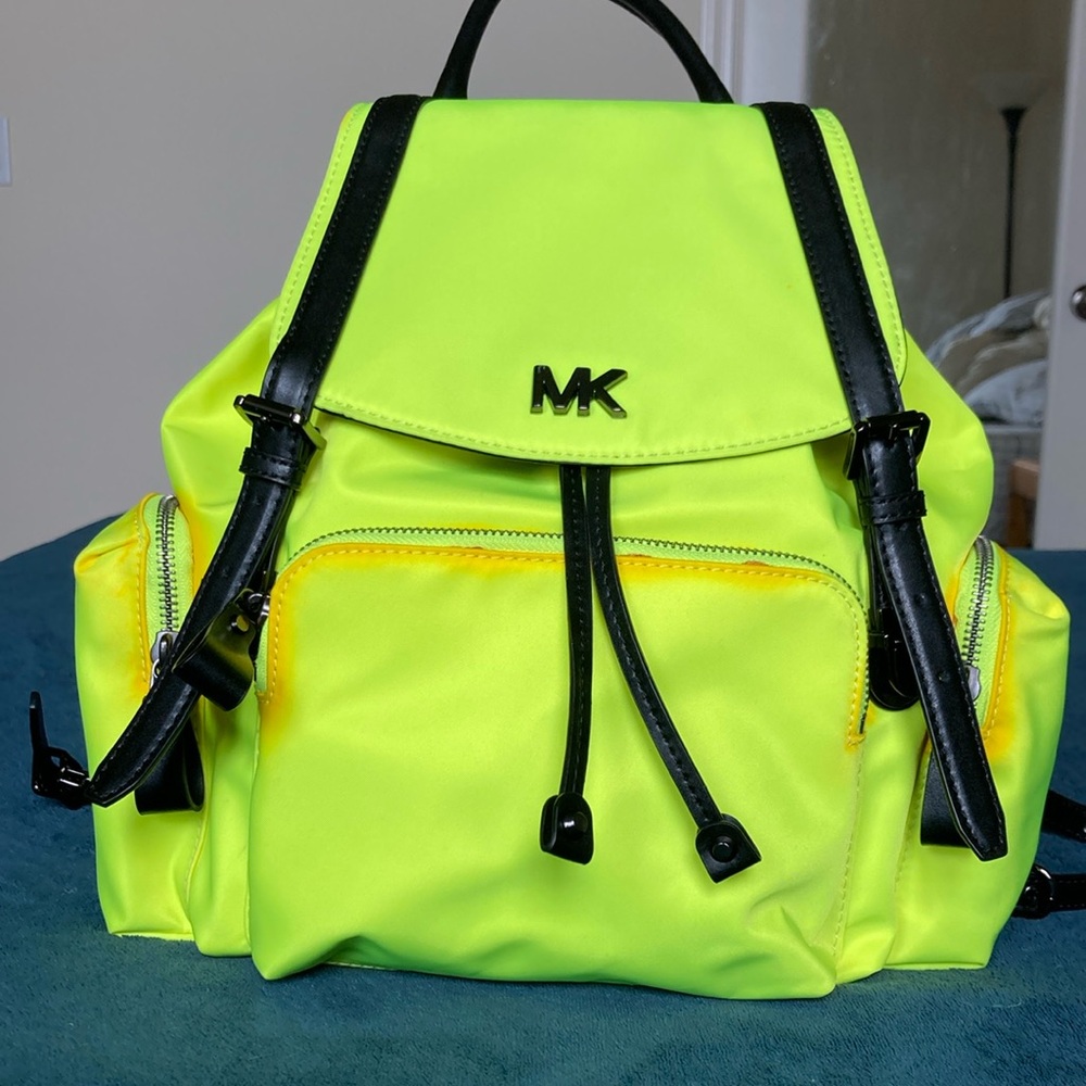 Michael Kors Beacon Medium Neon Nylon Backpack